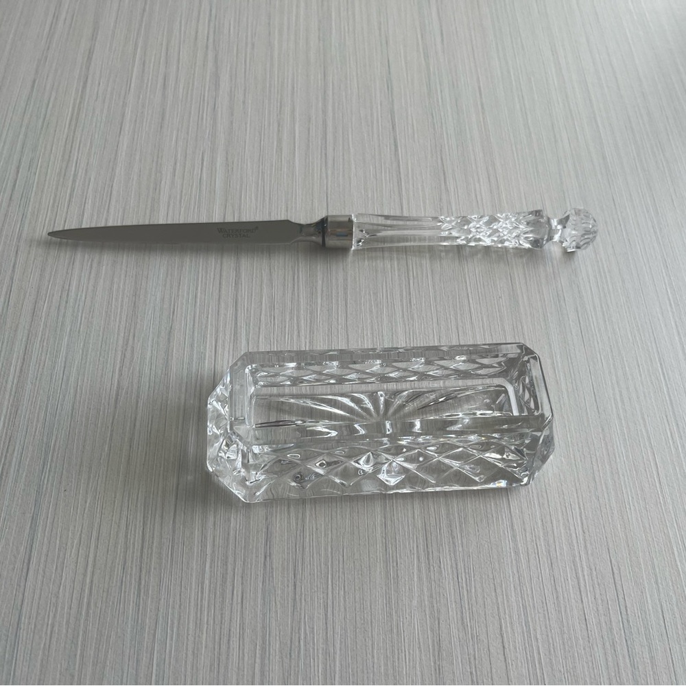 Crystal card holder & letter opener - Picture 9 of 10
